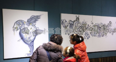 儿童公益画展亮相新疆古生态园 市民可免费参观