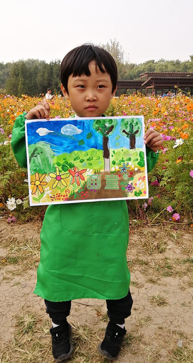 波斯菊写生_高端儿童美术培训小画童官网 专注4-12岁儿童美术培训